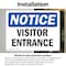 Signmission Visitor Entrance OSHA Notice Sign, Vinyl Decal, 10in W x 7in L, 2PK OS-2PACK-NS-D-710-L-18882 - alternate 4